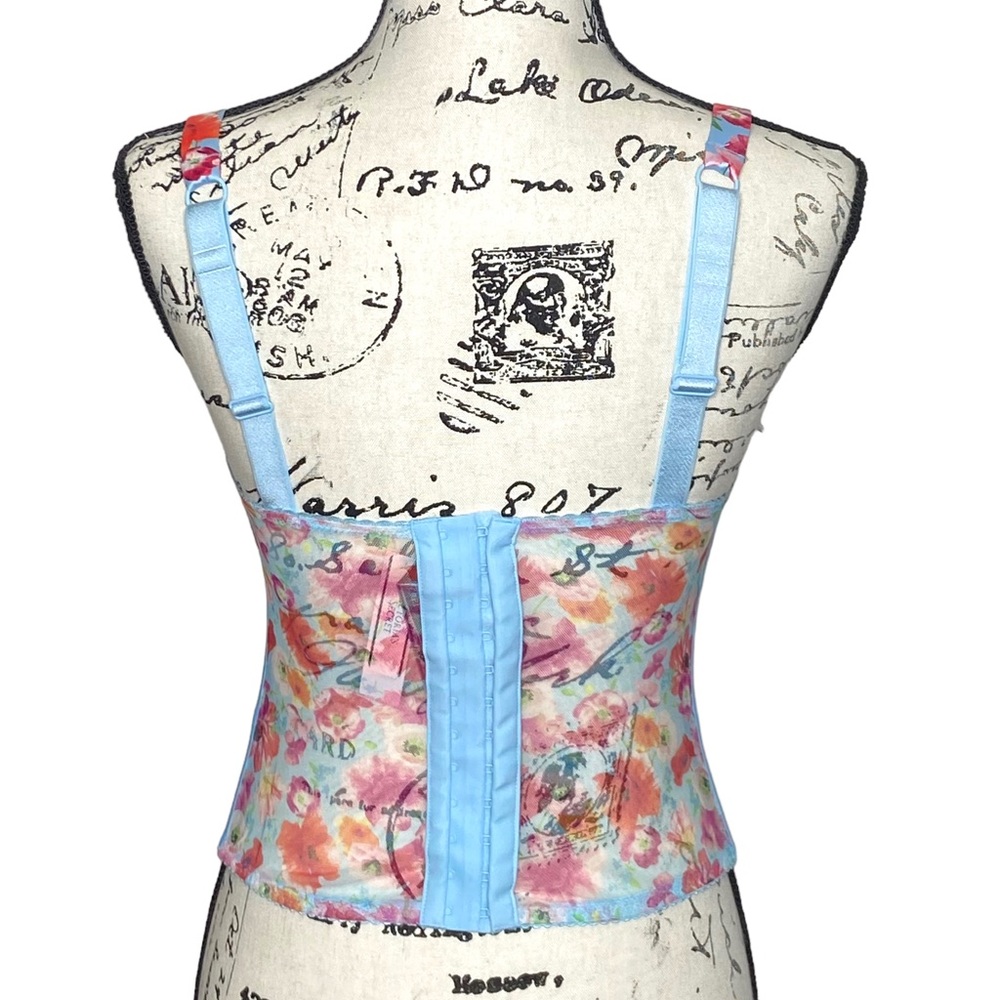 Victoria’s Secret Spring Floral Lace Corset Bustier Bra Top Small - Picture 6 of 11